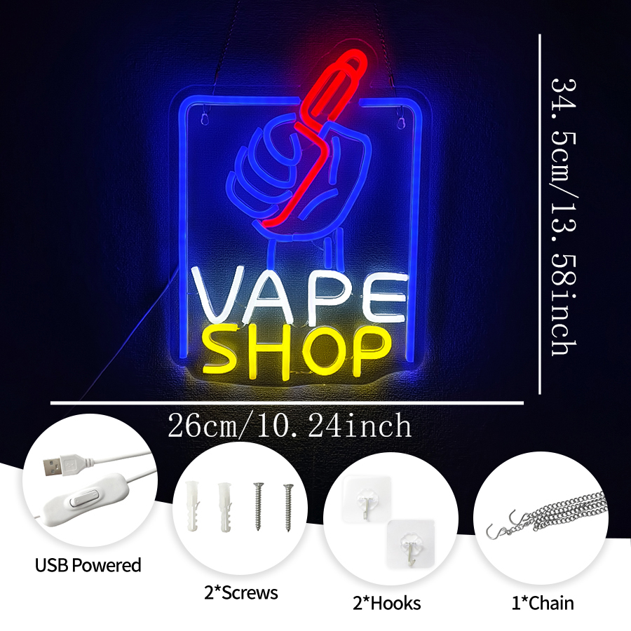 VAPE Shop Neon Sign for Smoke  - Vape Decoration review and price