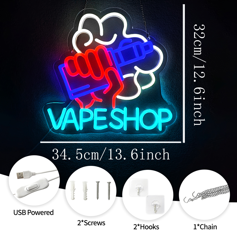 VAPE Shop Neon Sign for Smoke  - Vape Decoration review and price