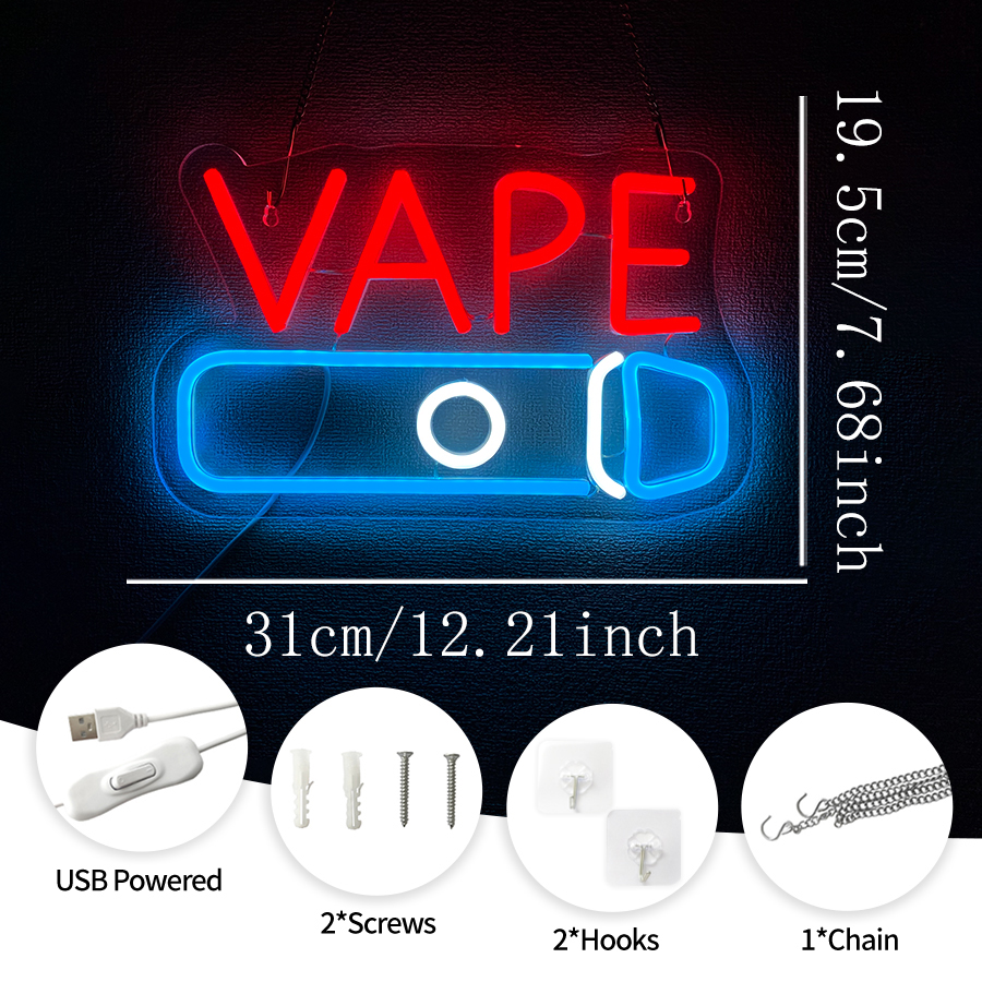 VAPE Shop Neon Sign for Smoke  - Vape Decoration review and price