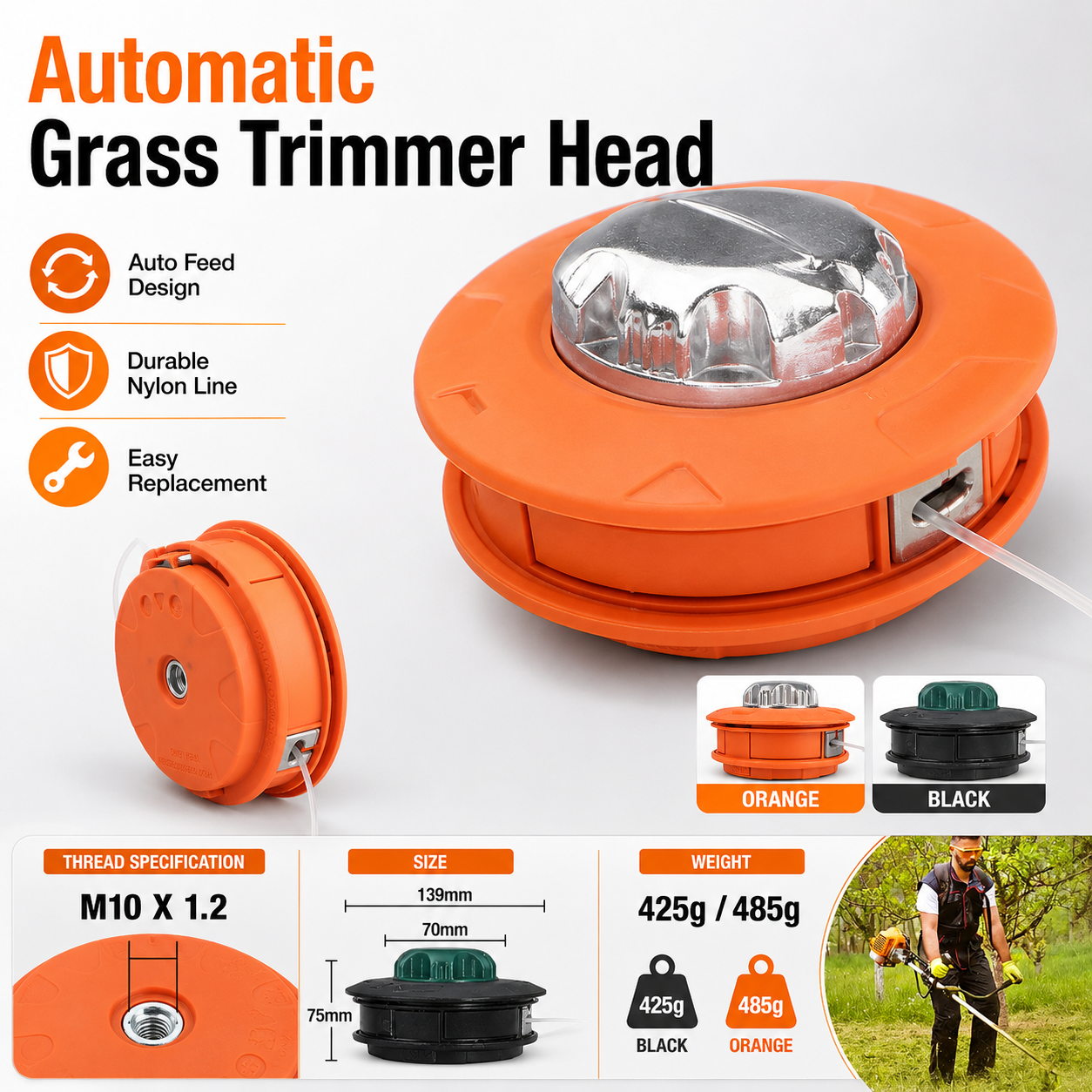 Automatic Grass Trimmer Head,  - Dry Herb Vaping Accessories review and price
