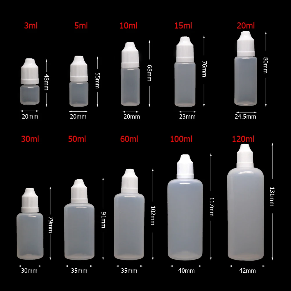 5PCS X 5ML-120ML Plastic Dropp - Juice Bottle Dropper review and price