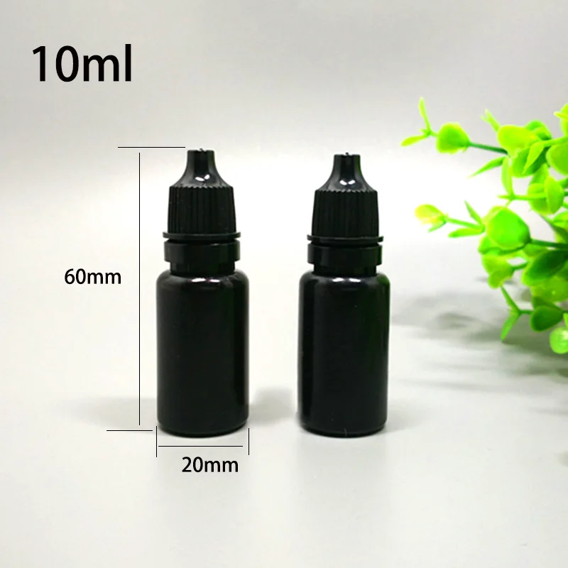 Black 5ml 10ml Cosmetic Liquid - Juice Bottle Dropper review and price