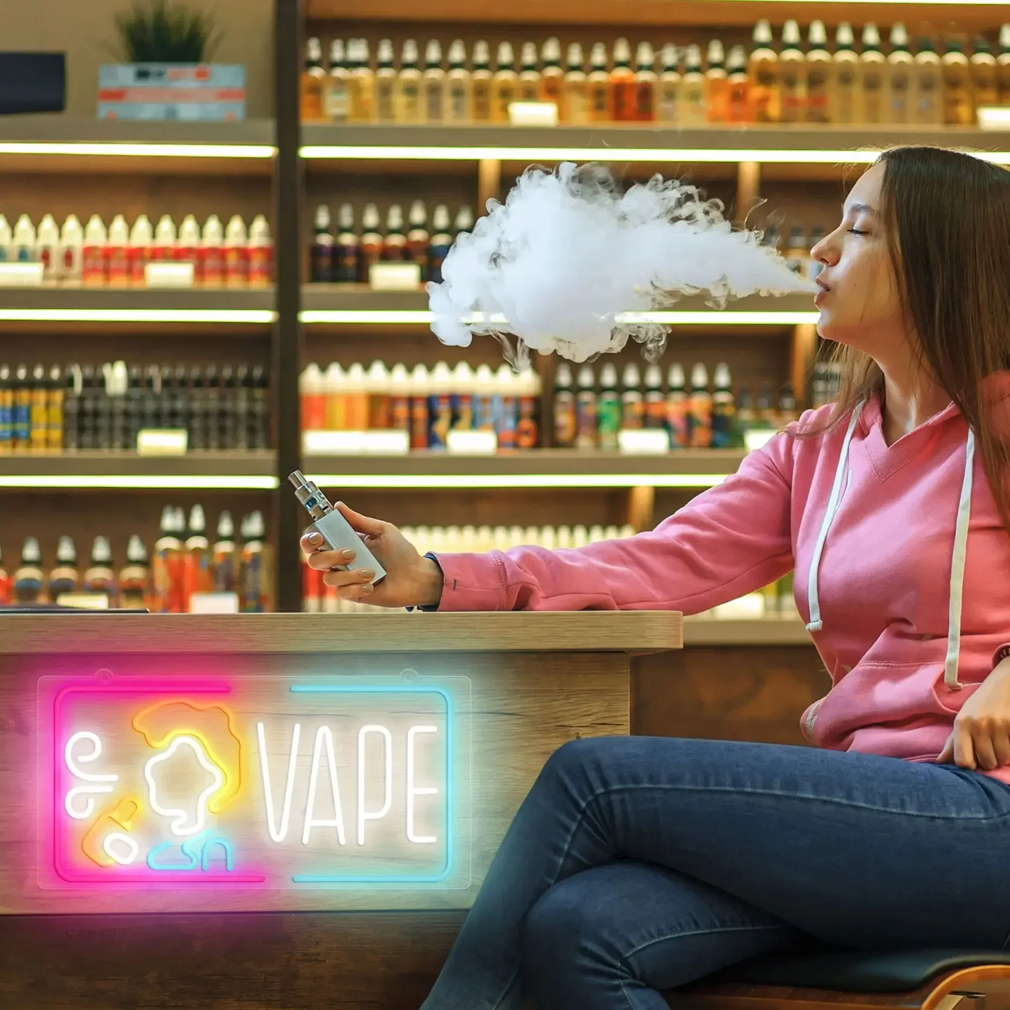 VAPE Neon Sign Electronic Ciga - Vape Decoration review and price